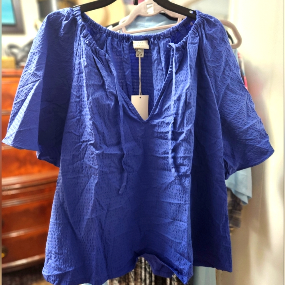 A new day blue blouse size Medium